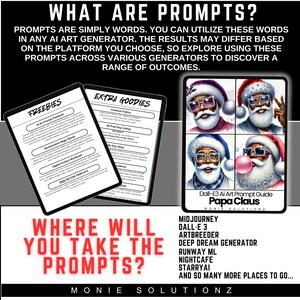 Dall-e3 & Chatgpt V4 Ai Art Prompt Guide Papa Claus Includes 12 Sample ...