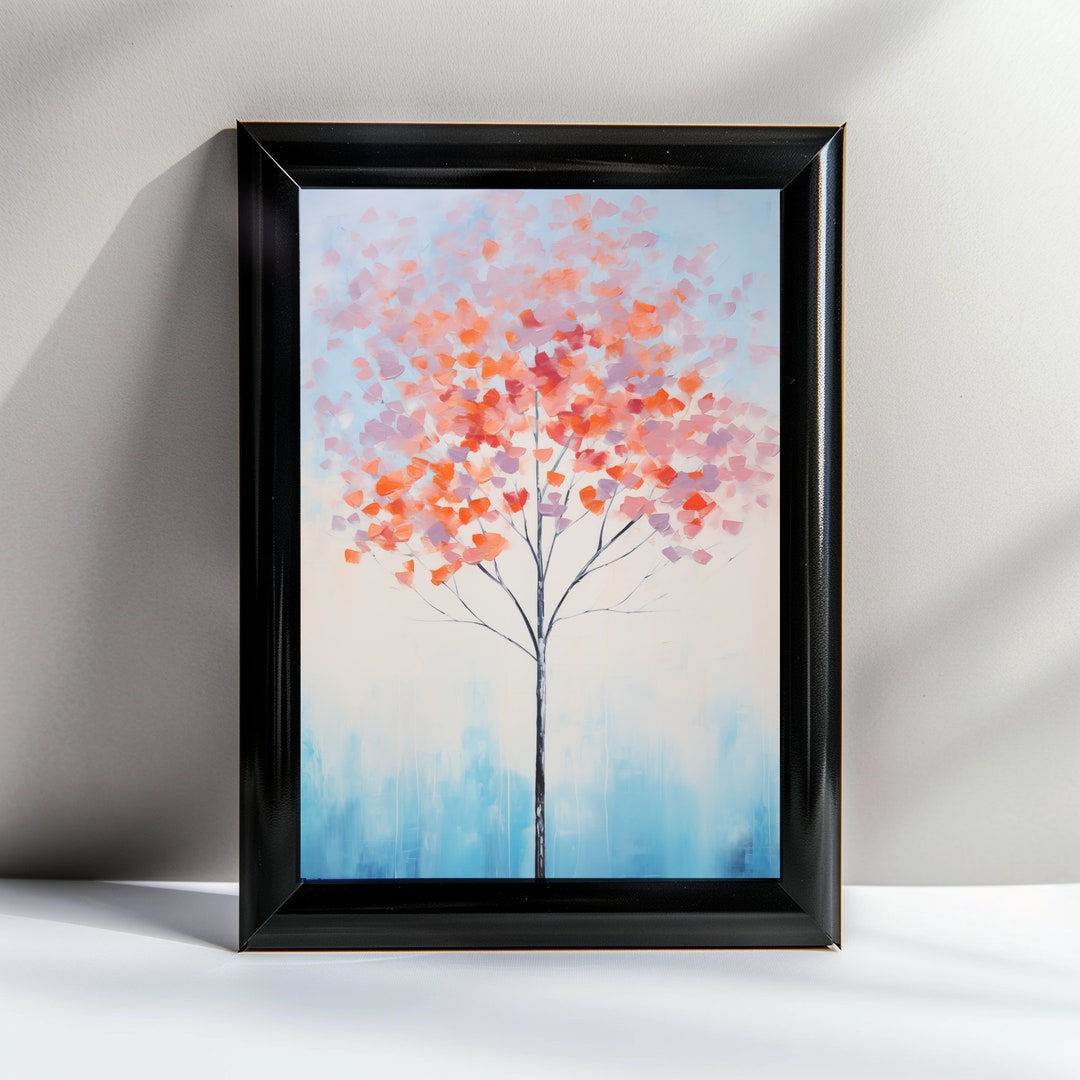 Floral Blossom Tree Art, High-res Printable Wall Decor, Nature-inspired ...
