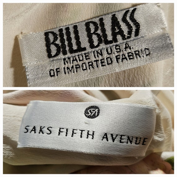 Vintage 1990's Designer Bill Blass Shift Dress Fl… - image 7