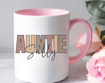 Auntie Coffee Mug, Aunt Coffee Mug, Custom Aunt Mug, Aunt Mug, Auntie To Be Cup, To Future Auntie, New Auntie Mug, New Auntie Gift, Est 2024