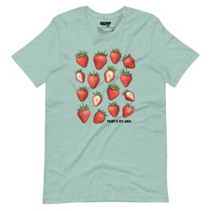 That's My Jam Strawberry Tee, Gardening t-shirt, Cottagecore Fruit Strawberries Tshirt, Gardening Vintage Style Garden T Summer Aesthetic