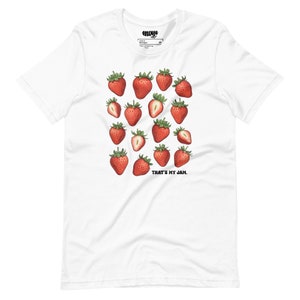 That's My Jam Strawberry Tee, Gardening t-shirt, Cottagecore Fruit Strawberries Tshirt, Gardening Vintage Style Garden T Summer Aesthetic