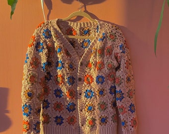 Fine Granny Square Cardigan Pattern