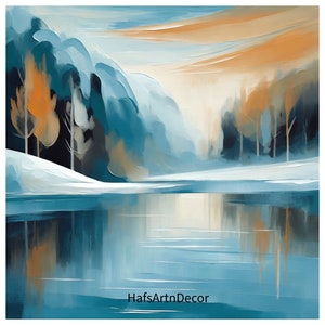 Beautiful Winter Scenery Art