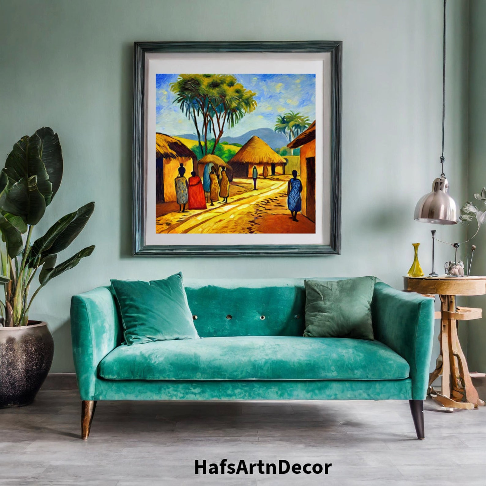 African Village Art Etsy