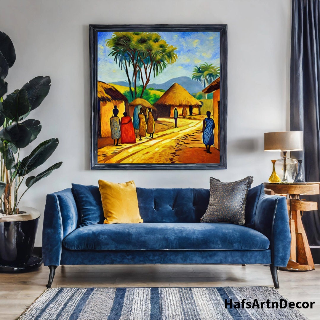 African Village Art Etsy