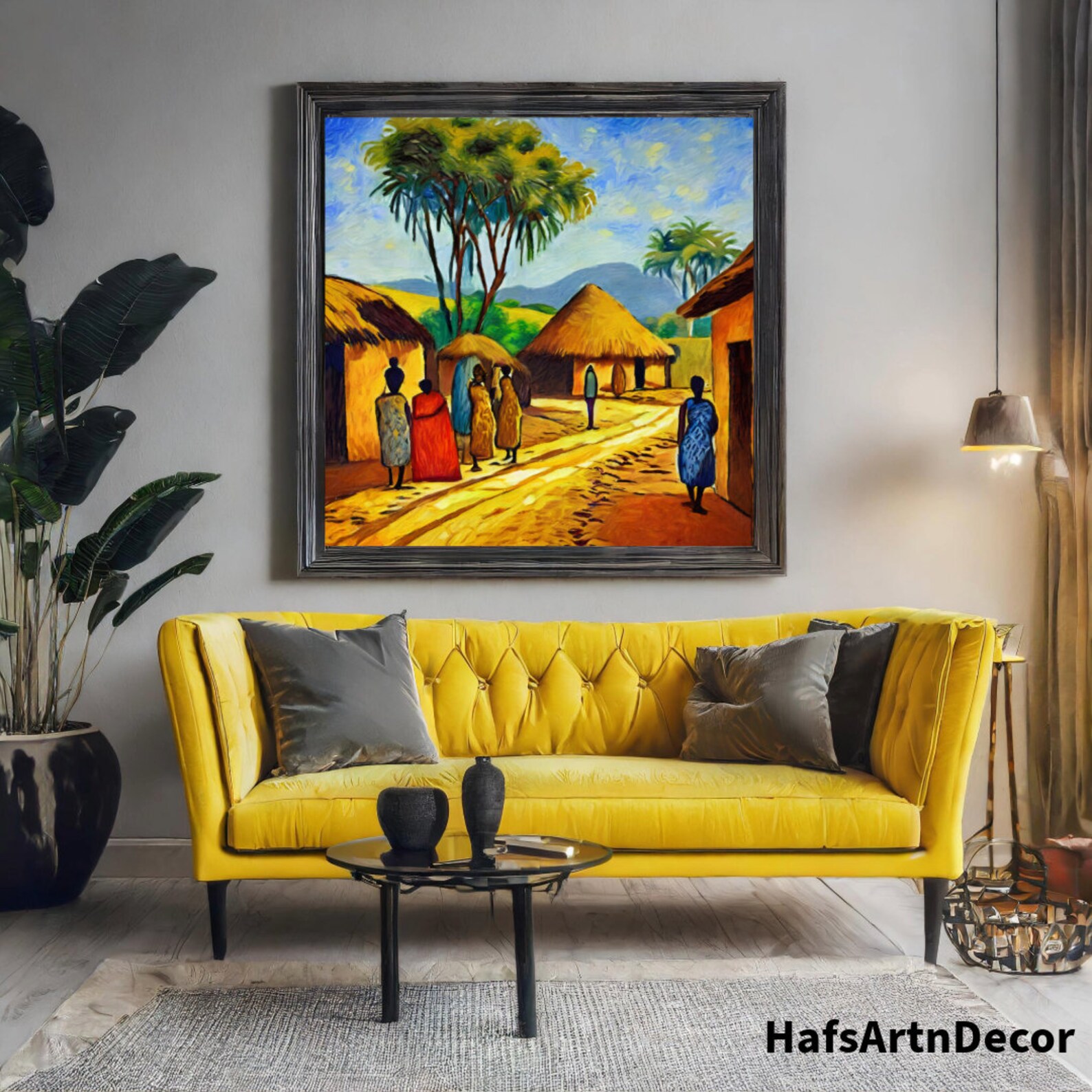 African Village Art Etsy