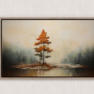 Autumn Landscape Print, Fall Landscape Printable Wall Art, Fall Wall Art, Autumn Vintage Style Oil Painting, Country Farmhouse Print Scene