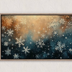 Snowflakes Art Prints, Winter Wall Art, Printable Digital Download, Christmas Wall Art, Holiday Decor, Seasonal Artwork, Instant Download