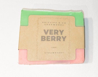 Strawberry Soap Bar | Handmade Soap | Exfoliating | Strawberry | Gifts | Gifts for Her | Gifts for Teens | Most Popular | Soap Bar |