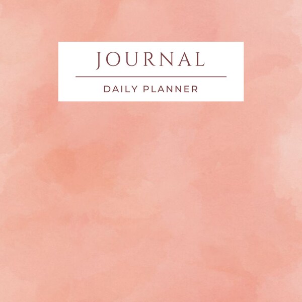 Minimalist Floral Journal Planner