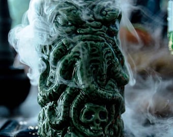 Handmade Cthulhu Ceramic Tiki Mug, Freaky Clay