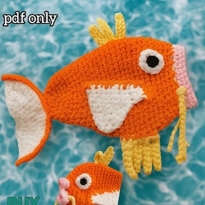 Magikarp Cinch Bag | Dice Bag | Crochet Pattern ONLY