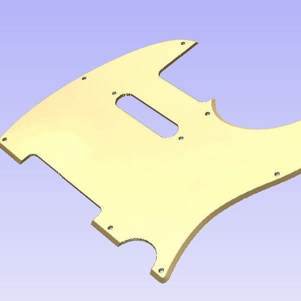 Fender telecaster Pickguard file in the formats svg, pdf, dxf, crv3d, and crv.