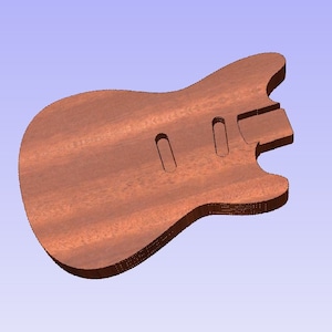 Fender Duo Sonic Guitar plans svg/pdf/dxf/crv/crv3d file vectric aspire