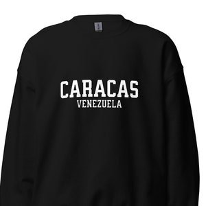 Sweat-shirt de Caracas, Venezuela, pull de Caracas, souvenirs du Venezuela, sweat-shirt du Venezuela, cadeaux Caracas.