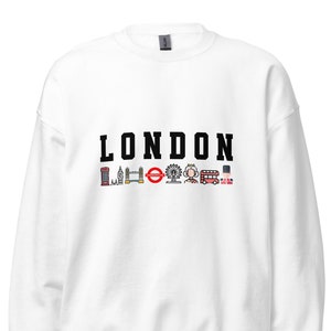 London Sweatshirt, London Travel Gift, London Travel Jumper, London Underground Sweatshirt, British Jumper, England Sweatshirt, London Gifts