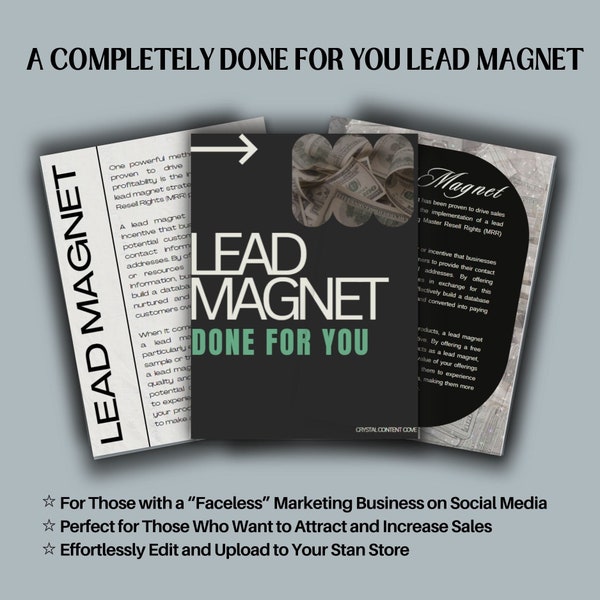 Done for You Content - Lead magnet EMAIL prompts Digital Download - MMR PLR with Master Resell Rights - Marketing Template - Email Campaign