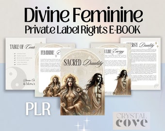 Divine Feminine PLR Workbook & Journal Prompts Private Label Rights Lead Magnet Canva Template For Spiritual Coach | Spiritual Course DFY