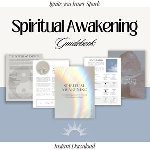 SPIRITUAL AWAKENING | Energy Healing Guide with Journal Prompts and Crystal Guide | Digital Download | With Private Label Rights | dfy, PLR