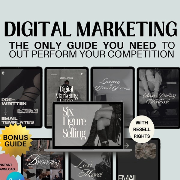 Complete Digital Marketing Bundle with MRR & PLR - Ready for Resale, Done for you, Digital Download with Master Resell Rights