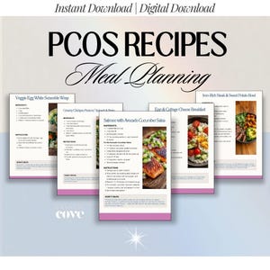 PCOS Recipes | PCOS Food List & Diet Plan for Managing PCOS Weight Loss and Acne | Polycystic Ovary Syndrome Meal Plan Grocery List