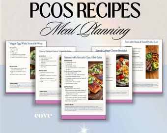 PCOS Recipes | PCOS Food List & Diet Plan for Managing PCOS Weight Loss and Acne | Polycystic Ovary Syndrome Meal Plan Grocery List