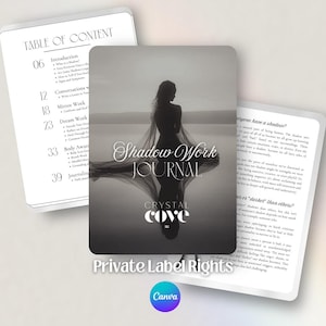 Indicaciones para el diario de trabajo con la sombra PLR / Diario del niño interior / Producto digital PLR Derechos de marca privada PLR espiritual Descarga digital Libro electrónico dfy