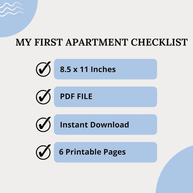 First Apartment Checklist for Moving New Home Shopping Checklist Moving