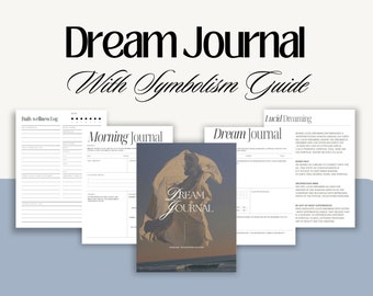 Dream Journal with Spiritual Guide & Journal Prompts | Spiritual PLR Digital Product | Master Resell Lead Magnet | Sleep Journal DFY