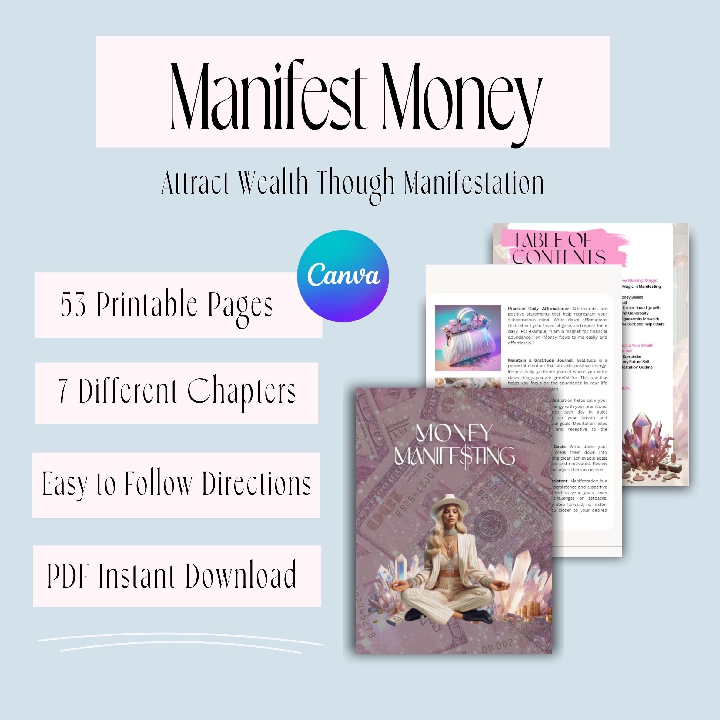 PLR Money Manifesting Manifestation Guide With Private Label Rights ...