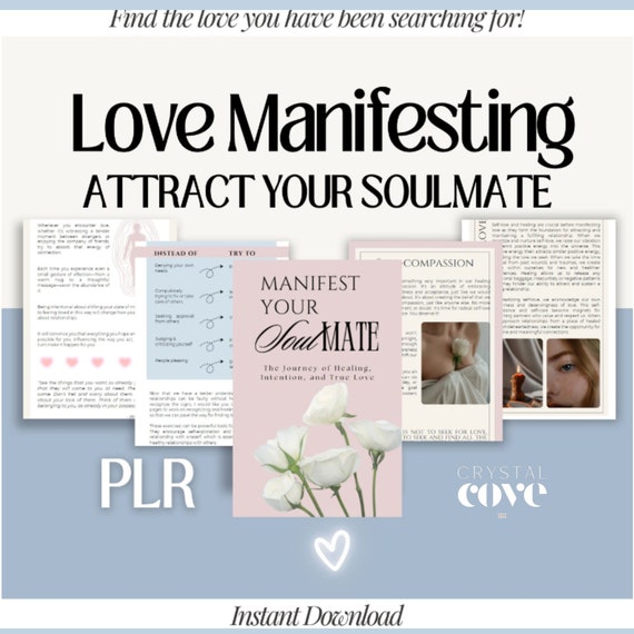 Love Spell Manifestation PLR Spiritual Guide & SOULMATE Spell | Spiritual PLR Digital Product Editable Template with Private Label Rights