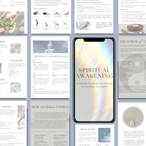 Spiritual PLR Ebook PLR manifestation Journal Prompts Spiritual Coach PLR Template Energy Healing Spiritual Awakening Guide