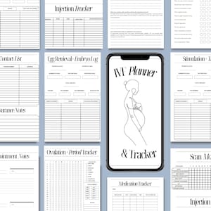 Digital IVF Planner for Fertility Treatment | Printable IVF Journal | Infertility Tracker | Infertility Planner | Ivf Log | IVF Journey