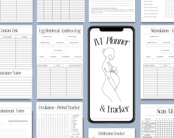Digital IVF Planner for Fertility Treatment | Printable IVF Journal | Infertility Tracker | Infertility Planner | Ivf Log | IVF Journey