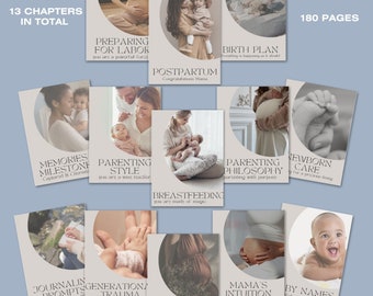 Doula Lead Magnet Birthing Course Template & Pregnancy Planner, Natural Birth Doula Midwife Resources, PLR Digital Product, Private Label