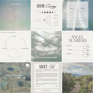 Spiritual Instagram Templates | Done for You Captions | editable Template commercial coaches social media Posts Healing Health Spirituality