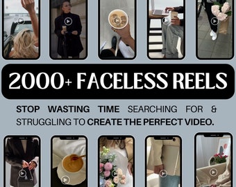 Aesthetic Faceless Videos with MRR + PLR | Done For You Master Resell Rights | Story Templates | Faceless Instagram | DFY Digital Marketing