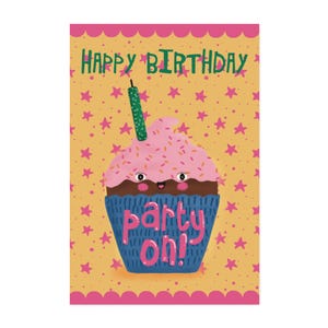 On fait la fête ! Carte postale 4 x 6