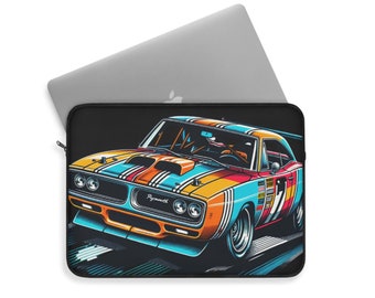 1970 Plymouth Superbird Racing laptophoes - verkrijgbaar in drie maten - Aangepaste laptop- en tablethoes