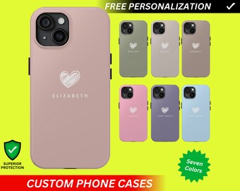 Personalized iPhone 17 Case Personalized Phone Case Custom Heart B Designer Phone Case Custom iPhone 16 Case Personalized Phonecase