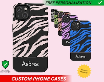 Personalized iPhone 17 Case Personalized Phone Case Custom Designer Phone Case Custom iPhone 16 Case Personalized Case Tiger PinkSand Design