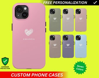 Personalized iPhone 17 Case Personalized Phone Case Custom Heart G Designer Phone Case Custom iPhone 16 Case Personalized Phonecase
