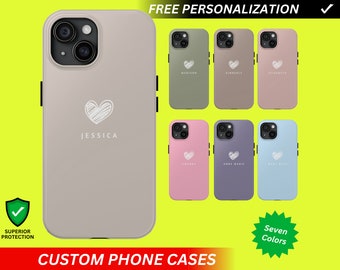 Personalized iPhone 17 Case Personalized Phone Case Custom Heart D Designer Phone Case Custom iPhone 16 Case Personalized Phonecase