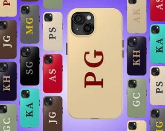 Personalized iPhone 17 Case Personalized Phone Case Custom Initials Design 3 Designer Phone Case iPhone 16 Case Personalized Phonecase
