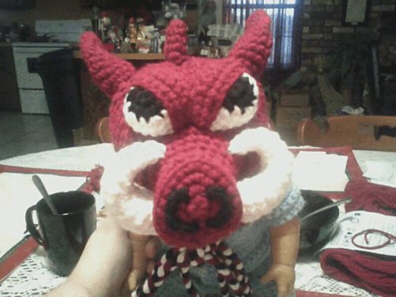 Amigurumi Razorback Pattern Razorback Earflap and Beanie Hat Pattern - Etsy