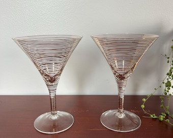 Krosno Crystal-martiniglas, set van 2