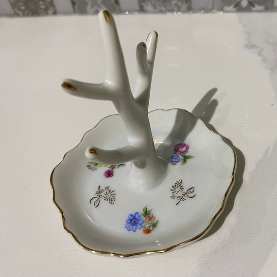 vintage porcelain tree ring holder - image 2