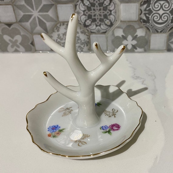 vintage porcelain tree ring holder - image 4