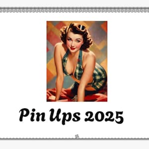 Pin Up Girl Rockabilly Vintage Style Wall Calendar (2025)